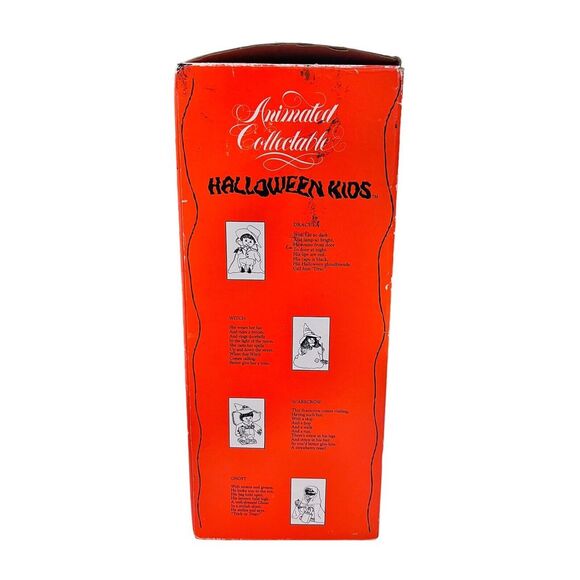 VTG Animated Halloween Kids Scarecrow Head & Hands Move 18" Tall Works - Picture 8 of 13